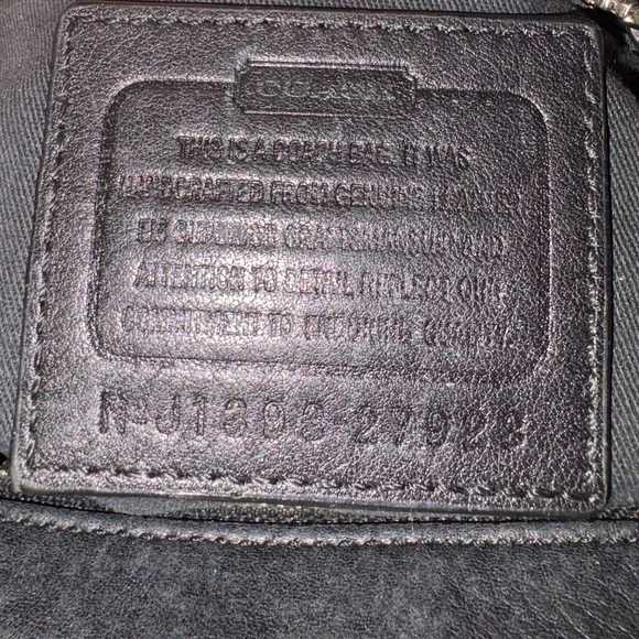 Coach Mini Riley Satchel Black Pebbled Leather Crossbody Bag 27923 - Picture 12 of 16